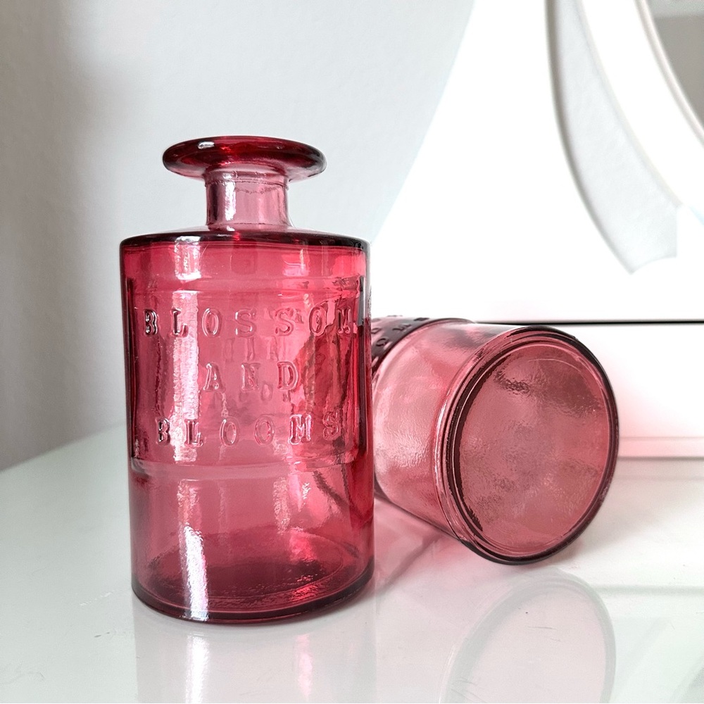 Set of Glass Decorative Vases